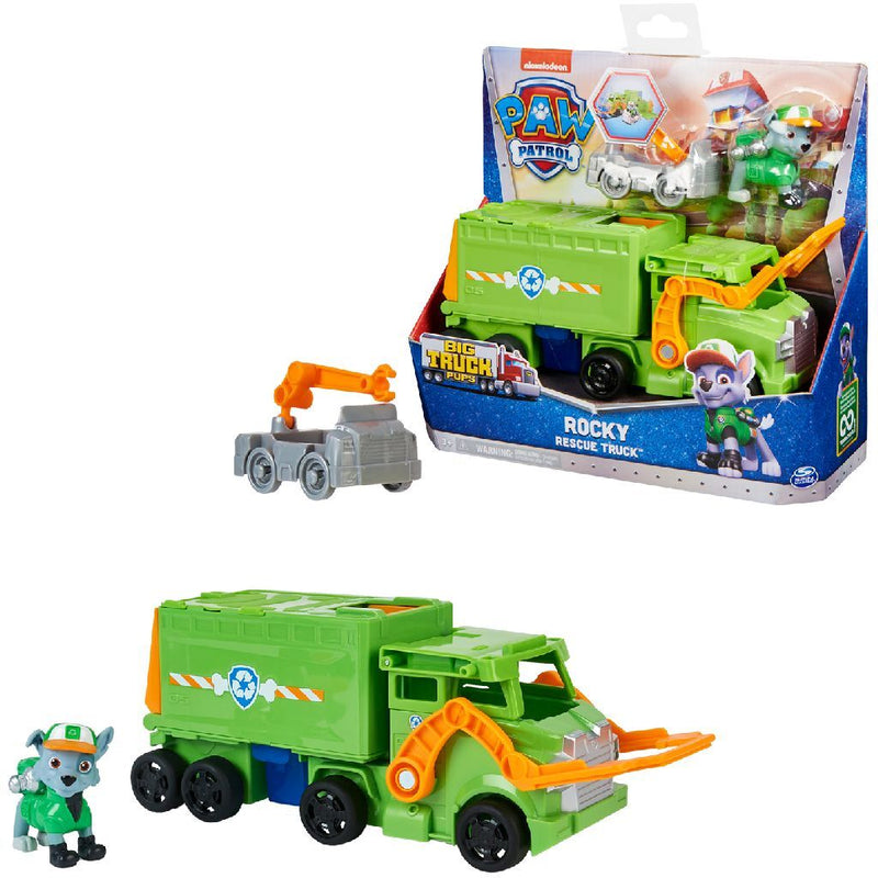 Paw Patrol Big Truck Pups Rocky met Vuilniswagen