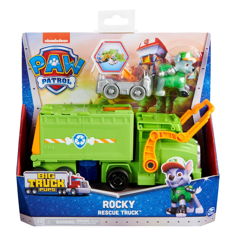 Paw Patrol Big Truck Pups Rocky met Vuilniswagen