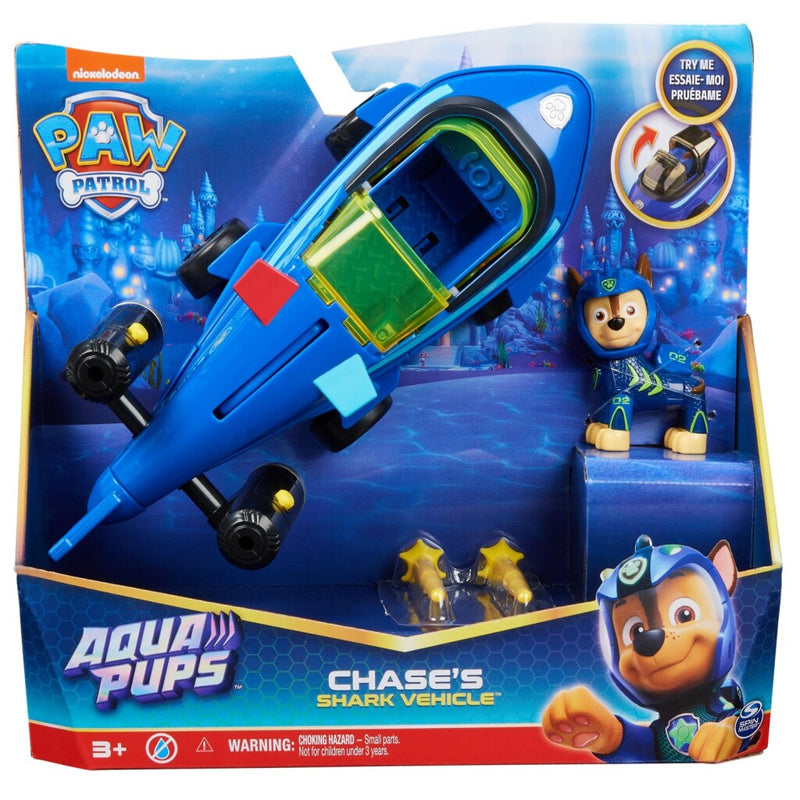 Paw Patrol Aqua Pups Chases Shark Vehicle