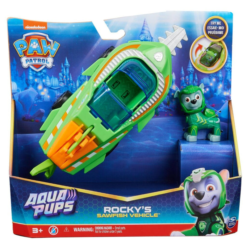 Paw Patrol Aqua Pups Rockys Sawfish Vehicle