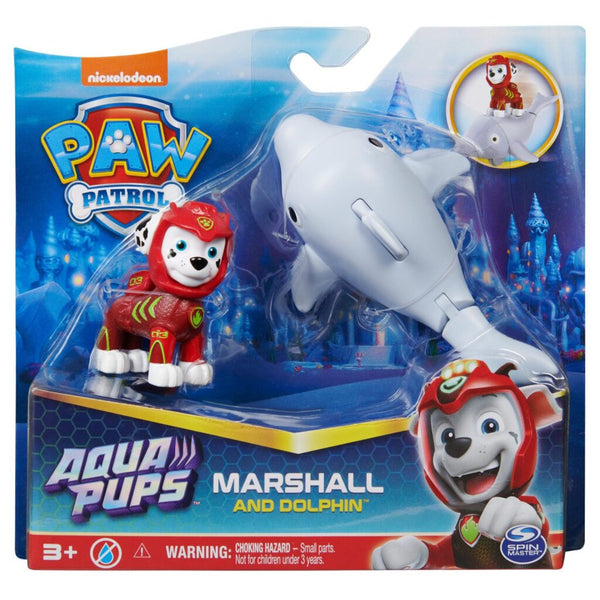 Paw Patrol Aqua Pups Marshall en Dolfijn