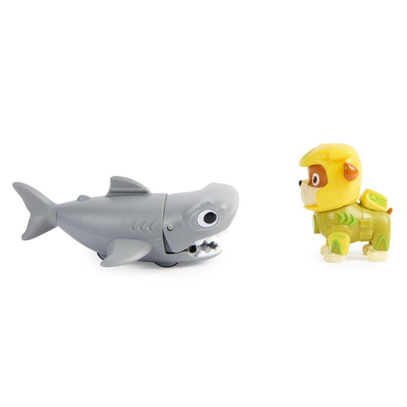 Paw Patrol Aqua Pups Rubble en Hamerhaai
