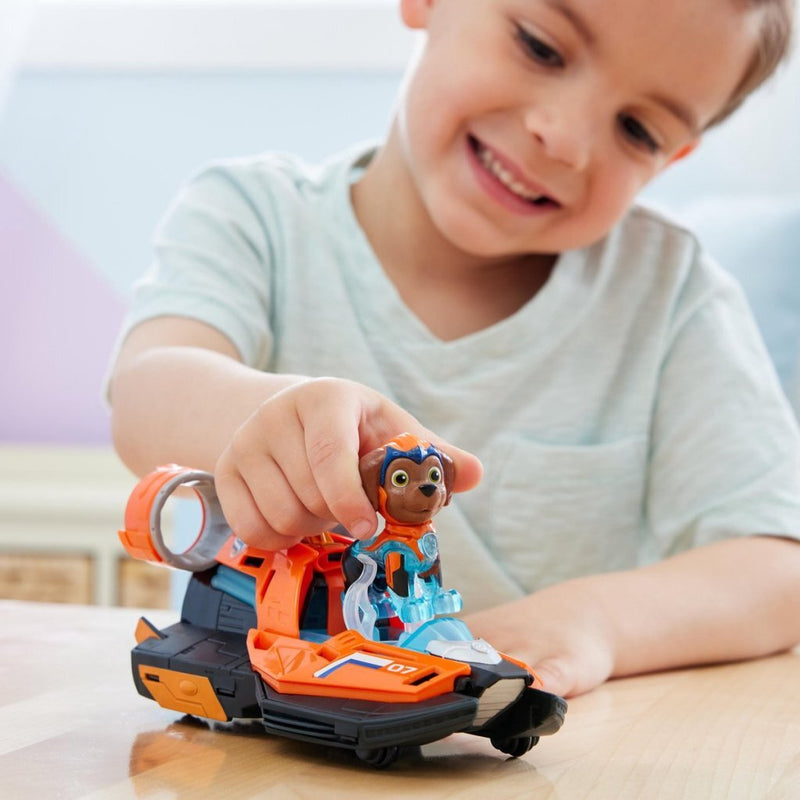 Paw Patrol Mighty Movie Hovercraft met Zuma + Licht en Geluid