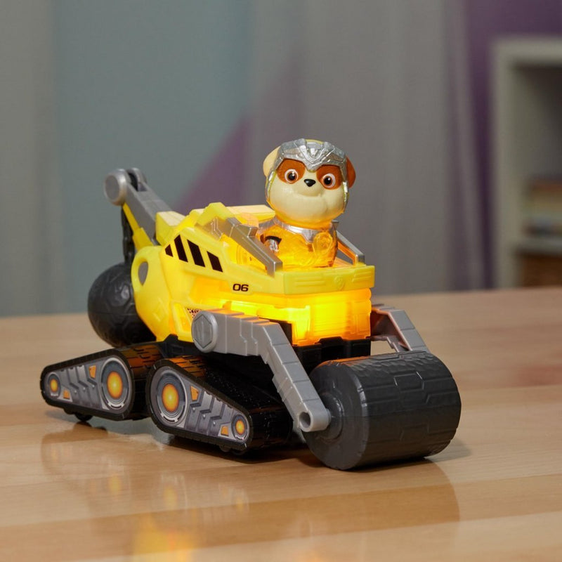 Paw Patrol Mighty Movie Bulldozer met Rubble + Licht en Geluid