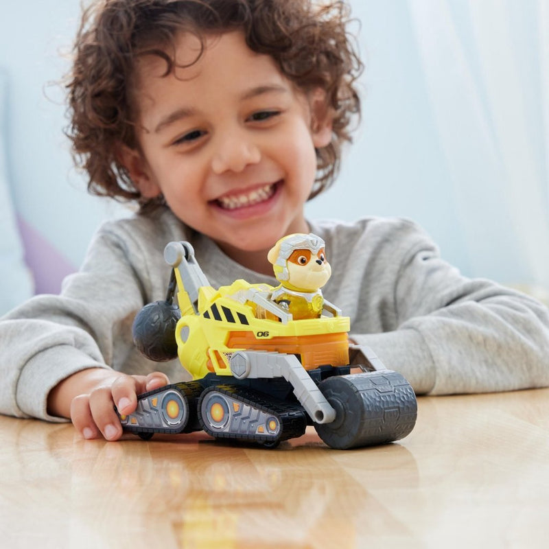 Paw Patrol Mighty Movie Bulldozer met Rubble + Licht en Geluid