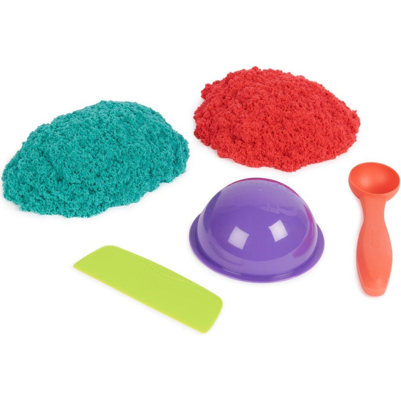 Kinetic Sand Mold and Flow 670 g Rood/Blauwgroen