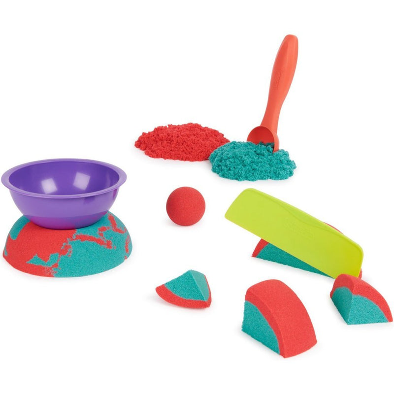 Kinetic Sand Mold and Flow 670 g Rood/Blauwgroen
