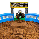 Monster Jam Dirt Arena Set 61 cm + Monster Truck en Kinetic Sand