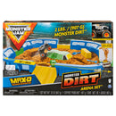 Monster Jam Dirt Arena Set 61 cm + Monster Truck en Kinetic Sand