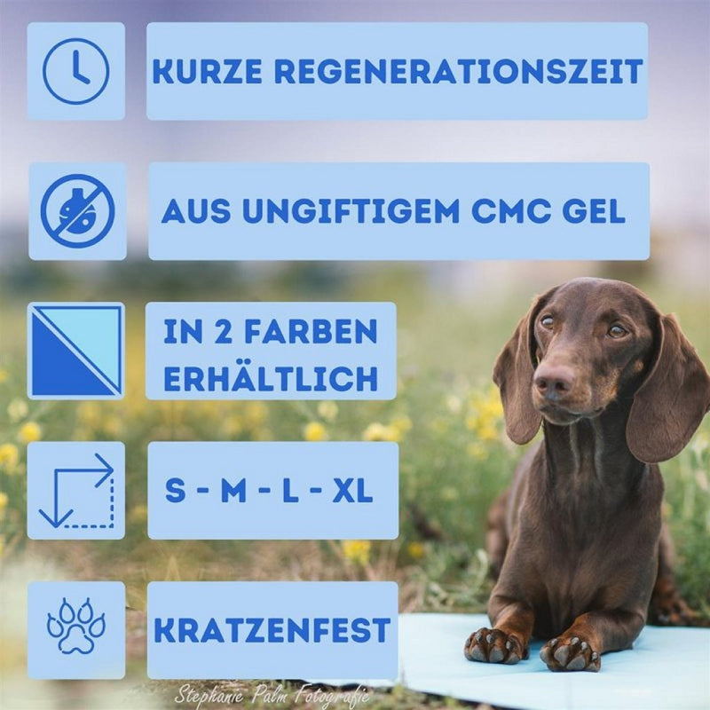 Nosli Zelfkoelende Koelmat voor Honden en Katten 50x90 cm Zeeblauw