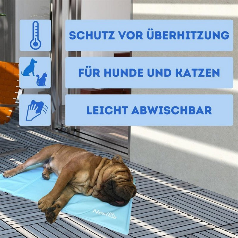 Nosli Zelfkoelende Koelmat voor Honden en Katten 50x90 cm Zeeblauw