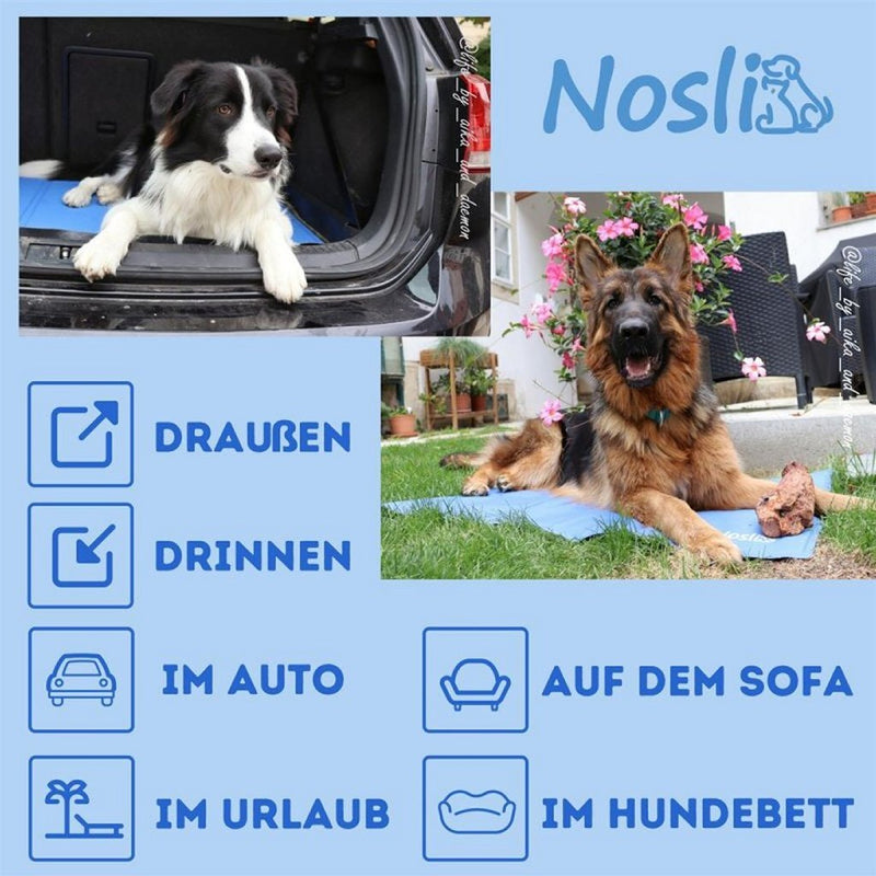 Nosli Zelfkoelende Koelmat voor Honden en Katten 50x90 cm Zeeblauw