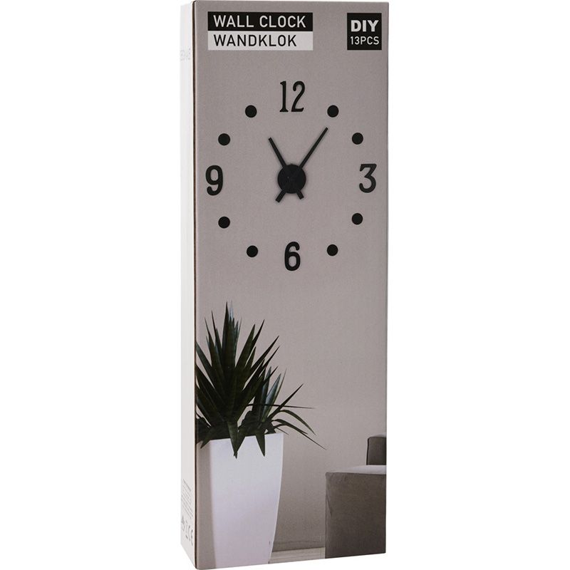 Wandklok DIY Zwart