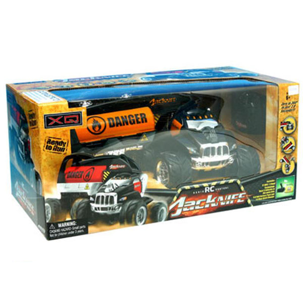 RC Jacknife 4x4 Stunt Truck met Aanhanger 1:10