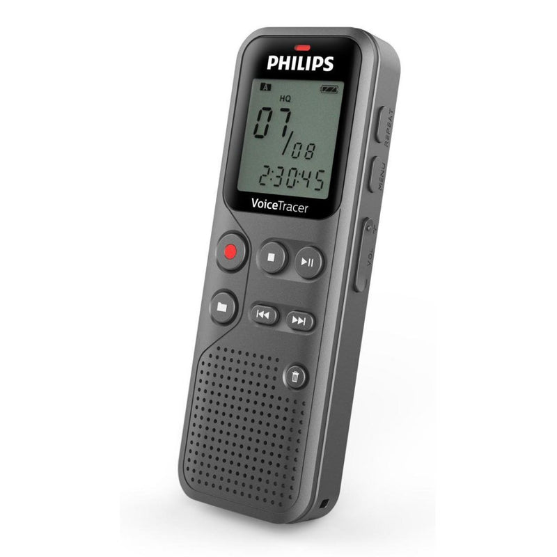 Philips DVT1110 VoiceTracer Audiorecorder Grijs