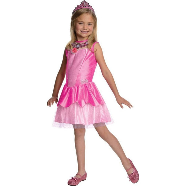 Barbie Princess Jurkje Maat 116-122 Roze