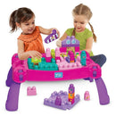 Mega Bloks Bouw en Leer Tafel Roze