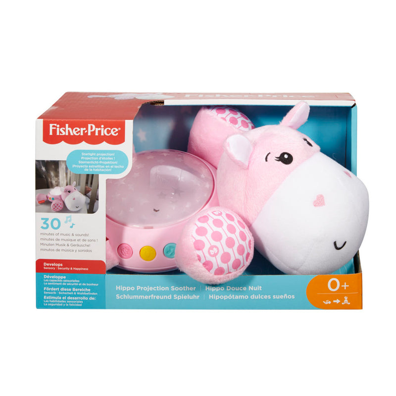Fisher Price Projector Knuffel Nijlpaard Roze + Licht en Geluid