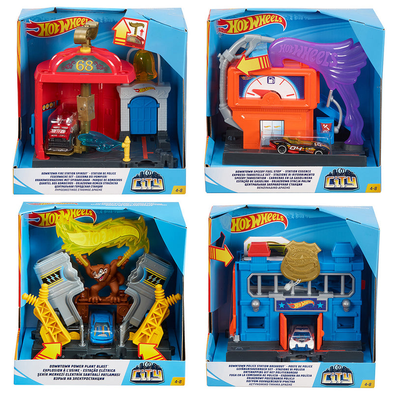 Hot Wheels City Speelset met Auto Assorti