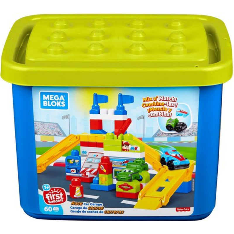 Mega Bloks First Builders Race Car Garage