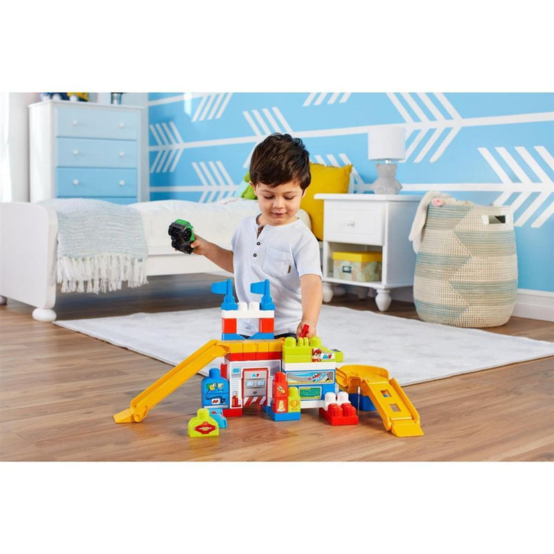 Mega Bloks First Builders Race Car Garage