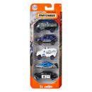 Matchbox Die-Cast Politievoertuigen 5 Stuks