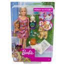 Barbie Honden Dagopvang met Pop en 4 Honden + Accessoires