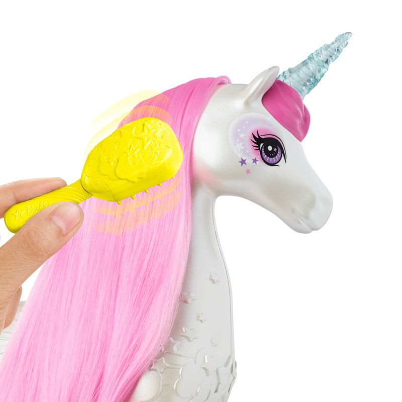 Barbie Dreamtopia Magische Eenhoorn met Borstel en Licht