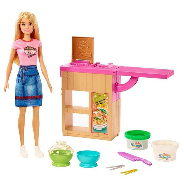 Barbie Blond Noedels Bar Pop en Speelset