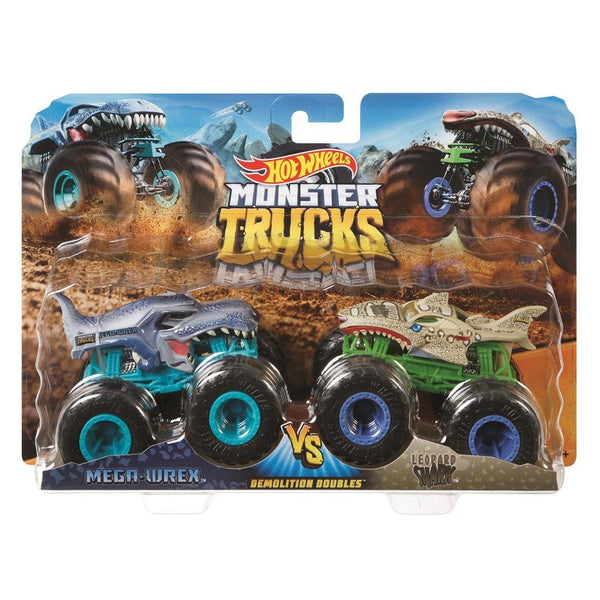 Mattel Hot Wheels Monster Trucks Mega Wrex en Leopard Shark