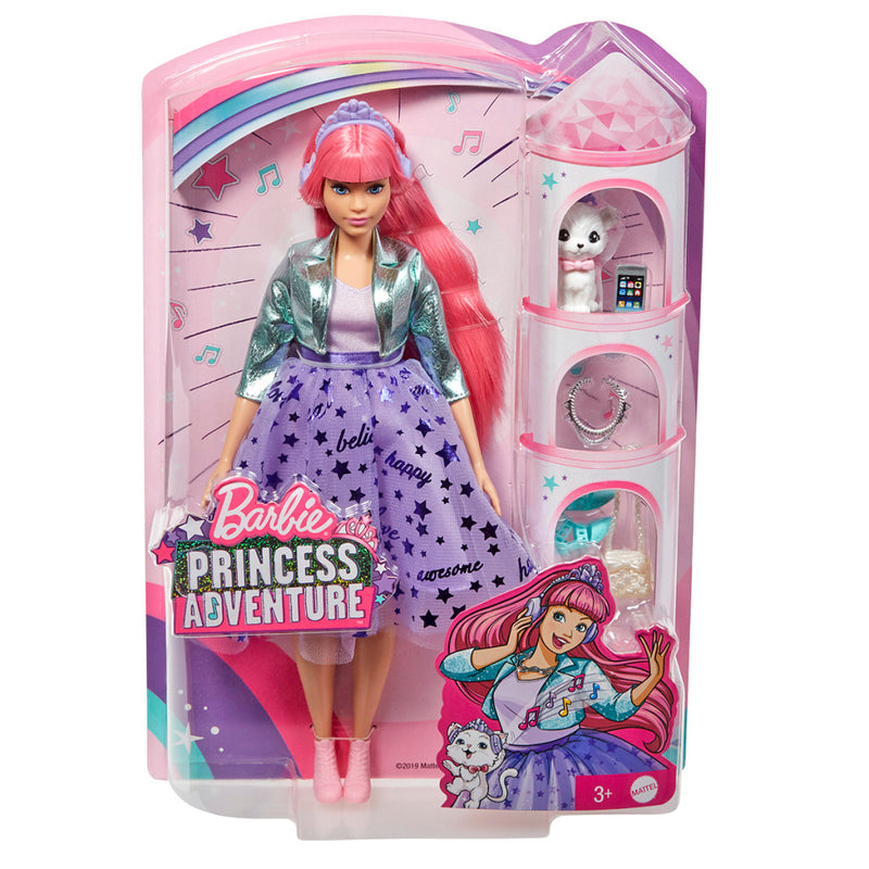 Barbie Princess Adventure Prinses Daisy + Huisdier en Accessoires