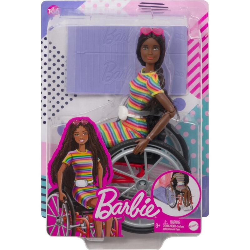 Barbie Fashionista Pop in Rolstoel Brunette
