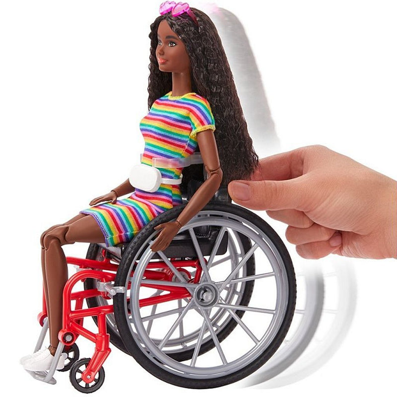 Barbie Fashionista Pop in Rolstoel Brunette