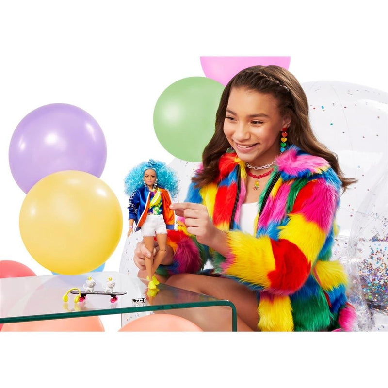 Barbie Extra Pop Blauw Haar