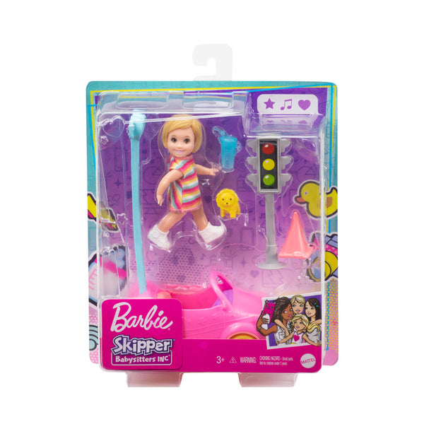 Barbie Skipper Babysit Set Peuter met Auto