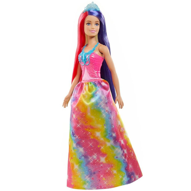 Barbie Dreamtopia Prinsessenpop met Regenbooghaar + Accessoires