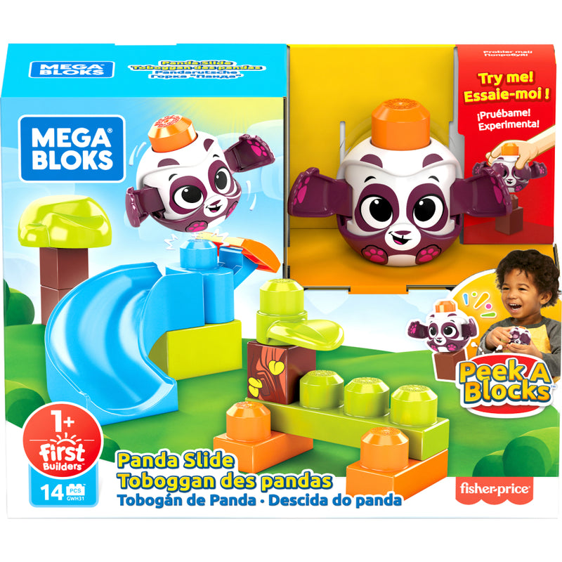 Mega Bloks First Peek A Blocks Panda Slide 14-delig