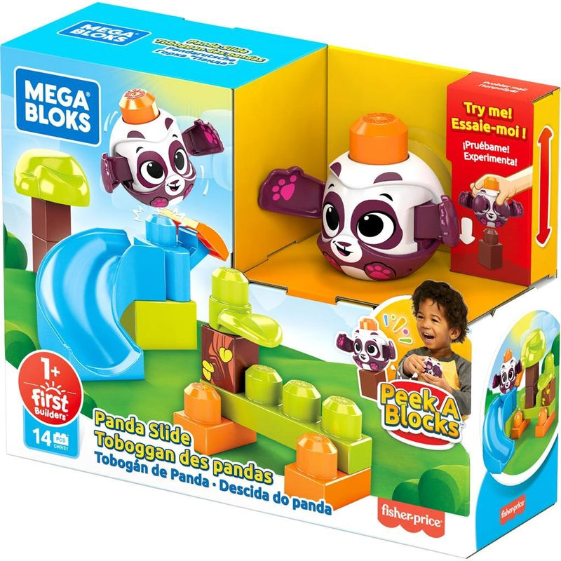 Mega Bloks First Peek A Blocks Panda Slide 14-delig