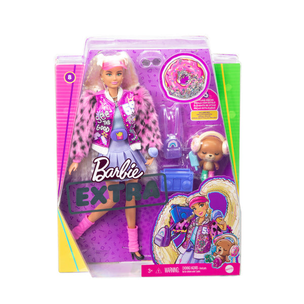 Barbie Extra Blond met Wafelhaar en Diertje