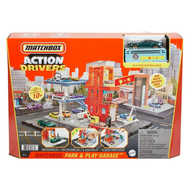 Matchbox Action Drivers Garage + Licht en Geluid