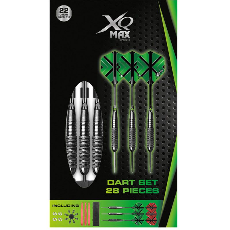 XQ Max Dartset - 3x 22 gram Steeltip - 28pcs