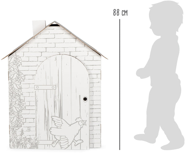 Small Foot - Kartonnen Speelhuis Boerderij, 87x71x88cm
