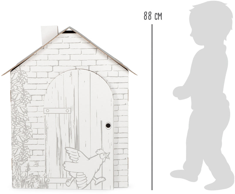 Small Foot - Kartonnen Speelhuis Boerderij, 87x71x88cm