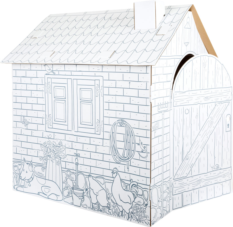 Small Foot - Kartonnen Speelhuis Boerderij, 87x71x88cm