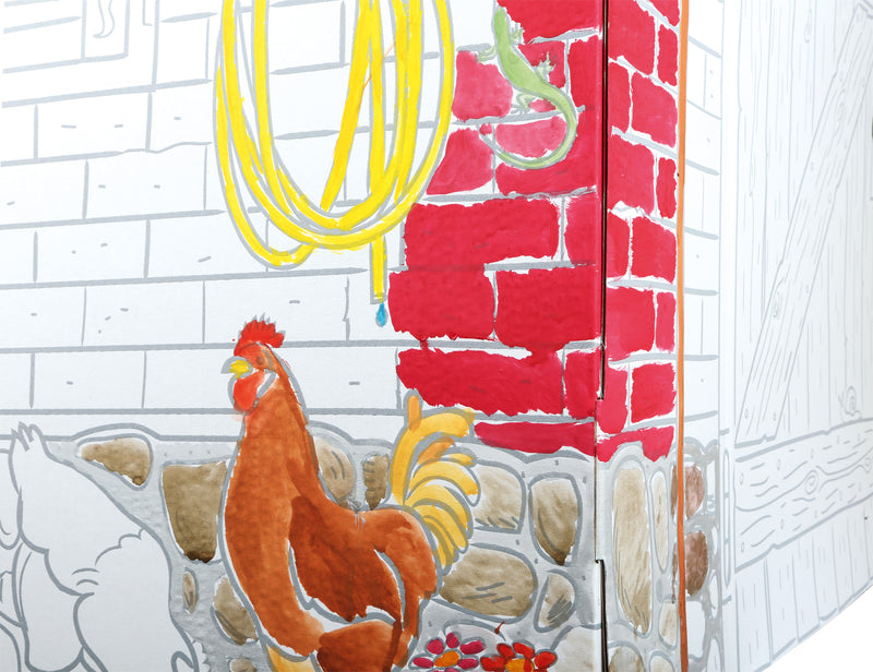 Small Foot - Kartonnen Speelhuis Boerderij, 87x71x88cm