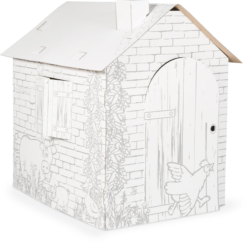 Small Foot - Kartonnen Speelhuis Boerderij, 87x71x88cm