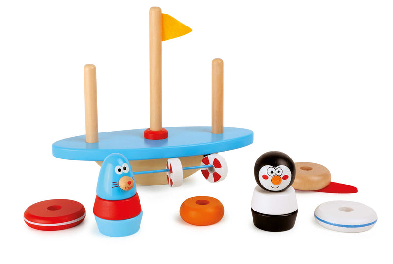 Zuidpool Puzzle Spel en Balancing Rocker