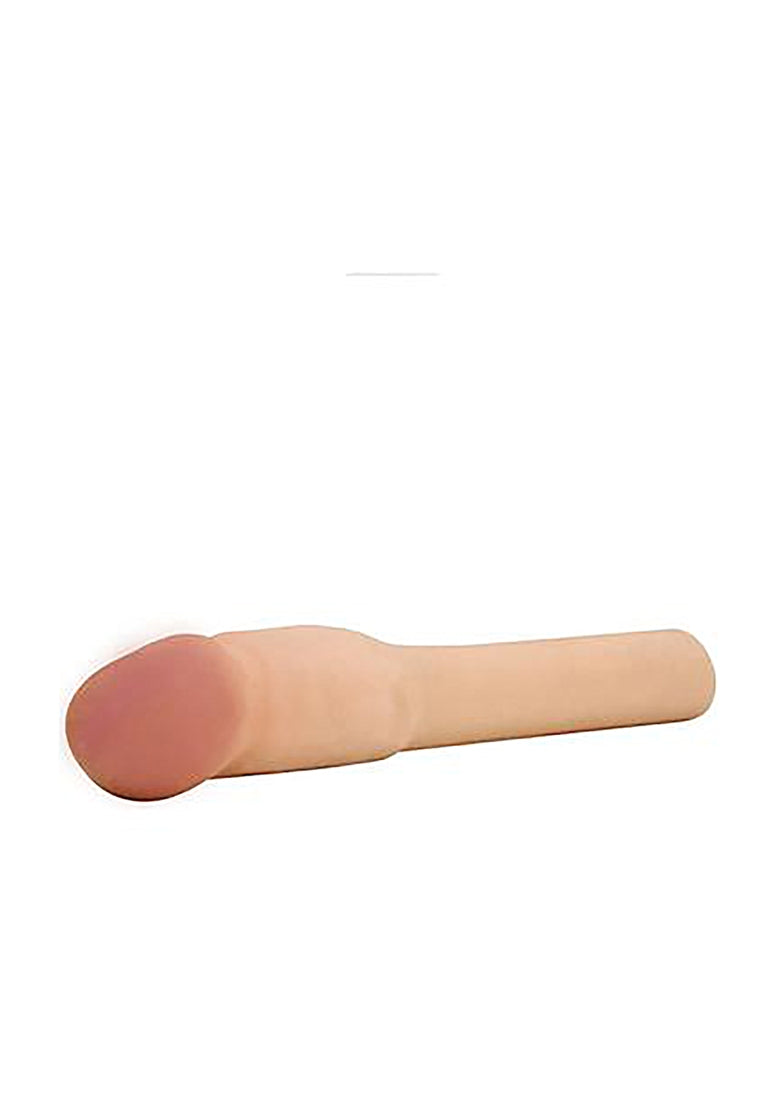 4 Inch Xtra Dikke Vibr. Transformer Penisverlenger - Vlees