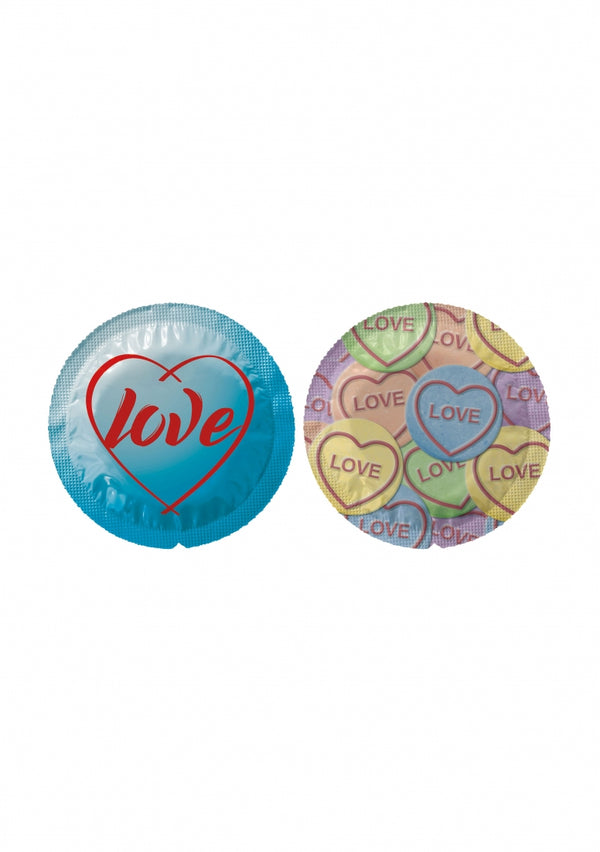 Exs Liefdeshartjes met thema - 100 st.