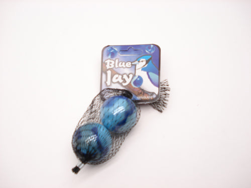 2 Blue Jay knikkers 42mm 4002